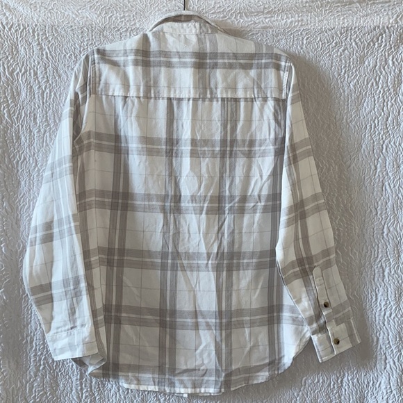 JACHS Girlfriend Plaid Flannel Button Down Shirt - Picture 6 of 10